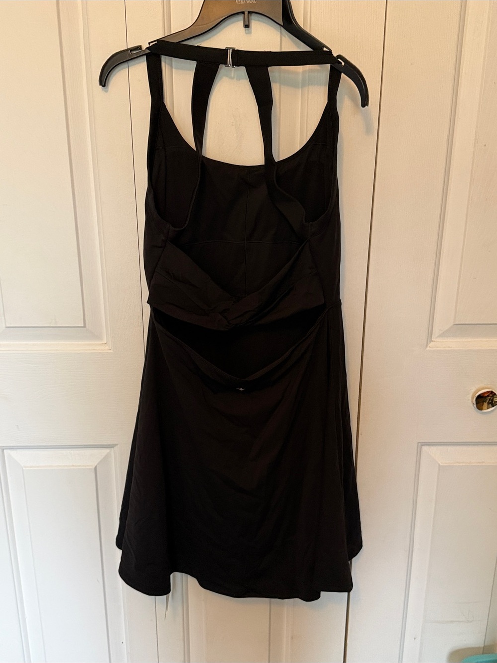 HALARA Sz L Black Mini Athletic Dress built in shorts NWT B1313 - Picture 2 of 7
